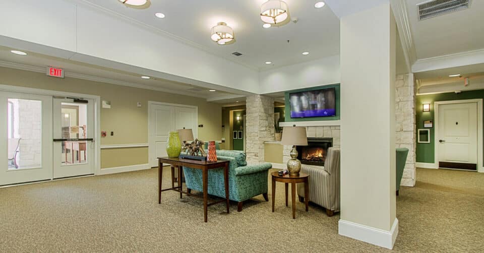 Lobby at The Oaks at Flower Mound 4